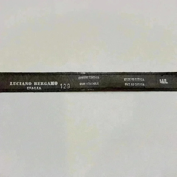 Black Leather Tie-Up Festival Belt Western Made in Canada Dress Waist Fringe Fun - Picture 3 of 7